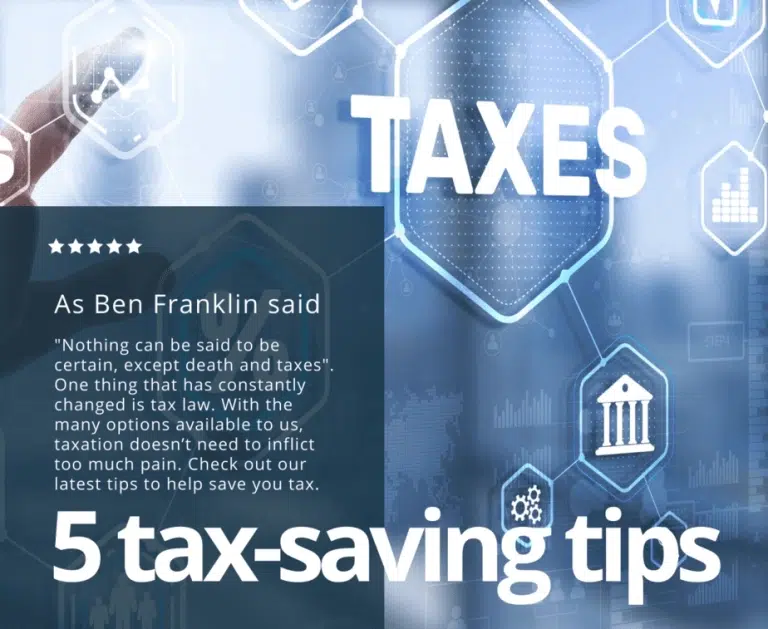 Five proven ways to decrease taxes.