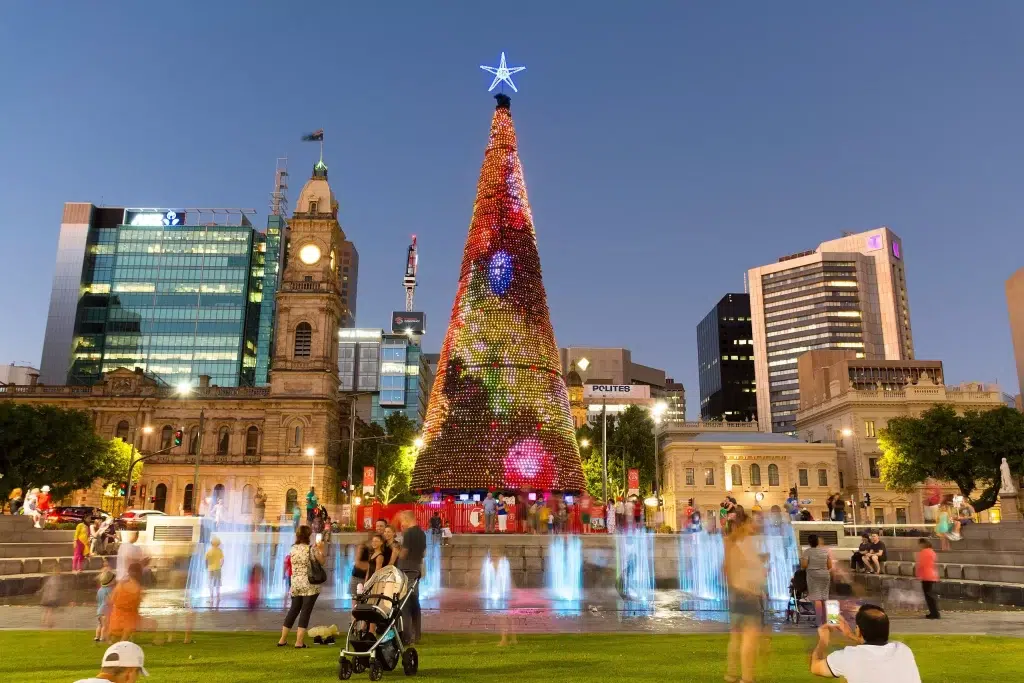 Christmas Tree Victoria Square in Adelaide.