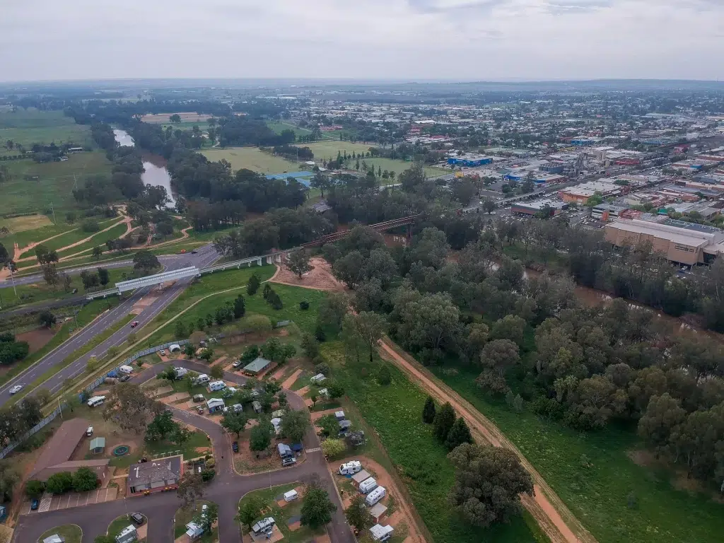 Aerial view of Dubbo.