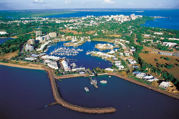 Cullen Bay Marina in Darwin.