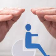 Two hands protecting a PWD signage.