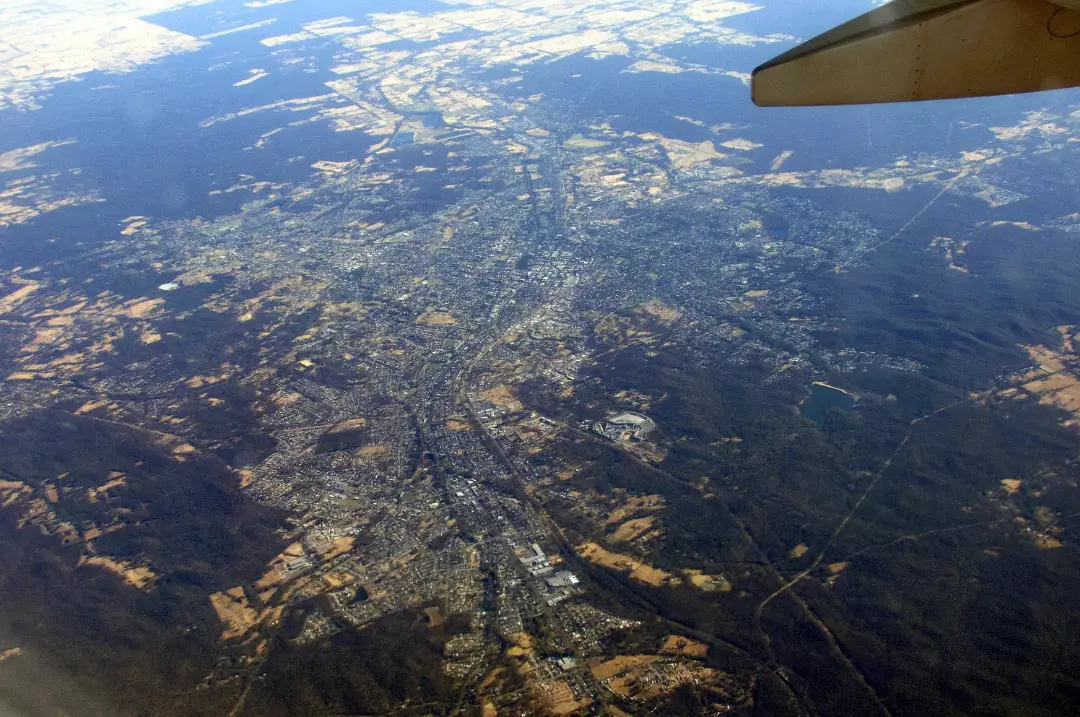 Aerial view of Bendigo.