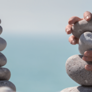 Balancing stones as a concept of portfolio rebalancing.