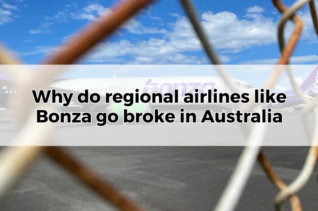 Why do regional airlines like Bonza go broke in Australia