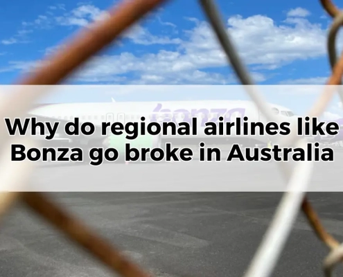 Why do regional airlines like Bonza go broke in Australia