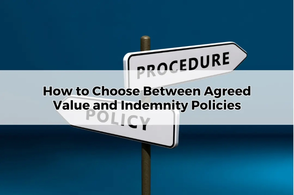 How to Choose Between Agreed Value and Indemnity Policies